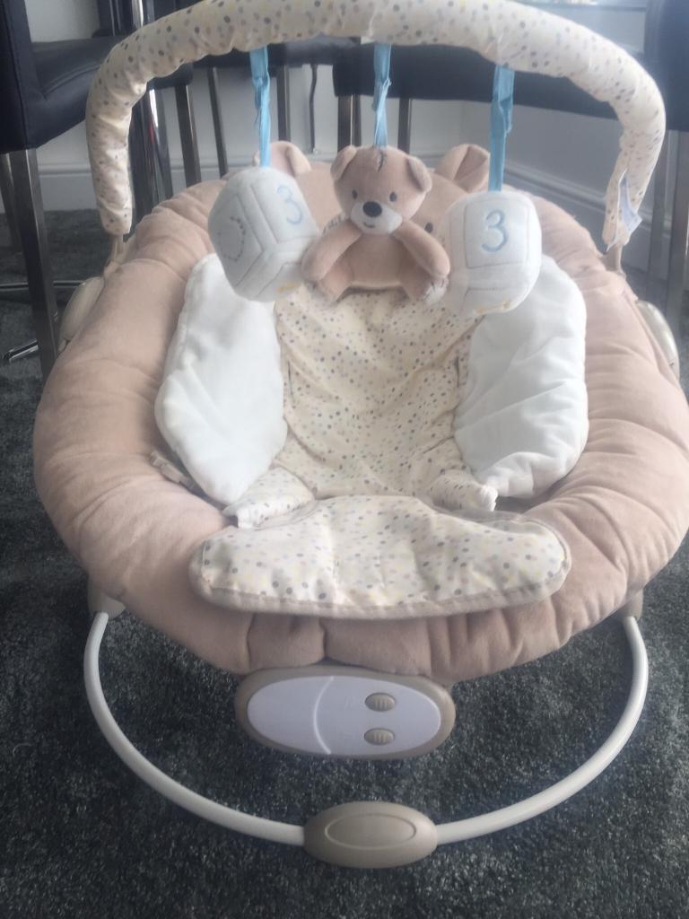 mothercare teddy's toy box bouncer